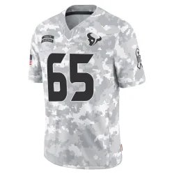 Houston Texans Men's Limited Arctic Camo 2024 Salute to Service Jersey (65 Eli Cox)