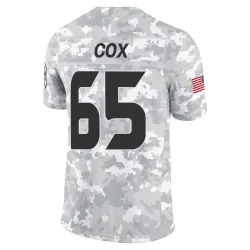 Houston Texans Men's Limited Arctic Camo 2024 Salute to Service Jersey (65 Eli Cox)
