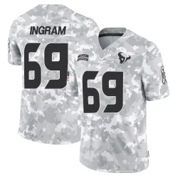 Houston Texans Men's Limited Arctic Camo 2024 Salute to Service Jersey (69 Ed Ingram)