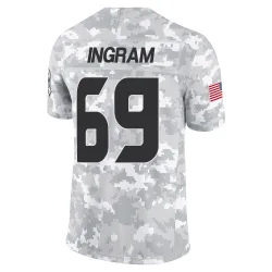 Houston Texans Men's Limited Arctic Camo 2024 Salute to Service Jersey (69 Ed Ingram)