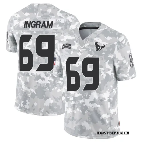 Houston Texans Men's Limited Arctic Camo 2024 Salute to Service Jersey (69 Ed Ingram)