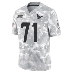 Houston Texans Men's Limited Arctic Camo 2024 Salute to Service Jersey (71 Tytus Howard)
