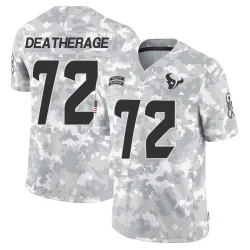 Houston Texans Men's Limited Arctic Camo 2024 Salute to Service Jersey (72 Dylan Deatherage)