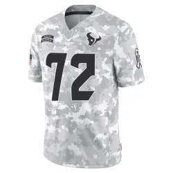 Houston Texans Men's Limited Arctic Camo 2024 Salute to Service Jersey (72 Dylan Deatherage)