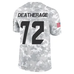 Houston Texans Men's Limited Arctic Camo 2024 Salute to Service Jersey (72 Dylan Deatherage)