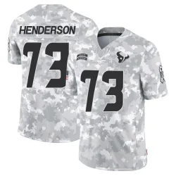 Houston Texans Men's Limited Arctic Camo 2024 Salute to Service Jersey (73 LaDarius Henderson)