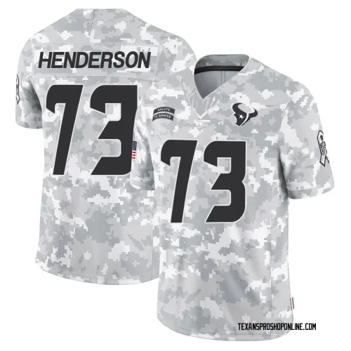 Houston Texans Men's Limited Arctic Camo 2024 Salute to Service Jersey (73 LaDarius Henderson)