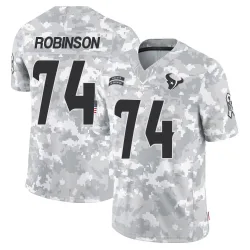 Houston Texans Men's Limited Arctic Camo 2024 Salute to Service Jersey (74 Cam Robinson)