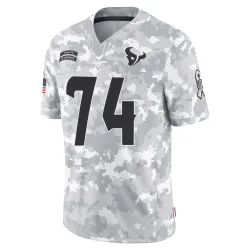 Houston Texans Men's Limited Arctic Camo 2024 Salute to Service Jersey (74 Cam Robinson)