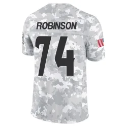 Houston Texans Men's Limited Arctic Camo 2024 Salute to Service Jersey (74 Cam Robinson)