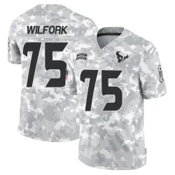 Houston Texans Men's Limited Arctic Camo 2024 Salute to Service Jersey (75 Vince Wilfork)