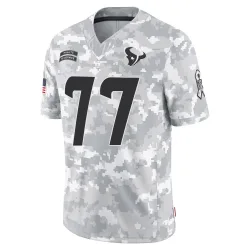 Houston Texans Men's Limited Arctic Camo 2024 Salute to Service Jersey (77 Trent Brown)