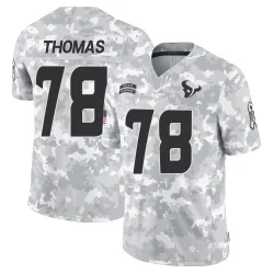 Houston Texans Men's Limited Arctic Camo 2024 Salute to Service Jersey (78 Zach Thomas)