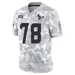 Houston Texans Men's Limited Arctic Camo 2024 Salute to Service Jersey (78 Zach Thomas)
