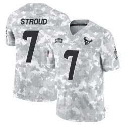 Houston Texans Men's Limited Arctic Camo 2024 Salute to Service Jersey (7 C.J. Stroud)