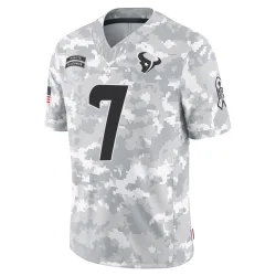 Houston Texans Men's Limited Arctic Camo 2024 Salute to Service Jersey (7 C.J. Stroud)