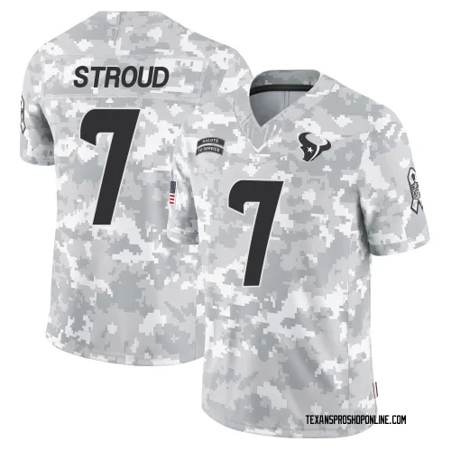 Houston Texans Men's Limited Arctic Camo 2024 Salute to Service Jersey (7 C.J. Stroud)