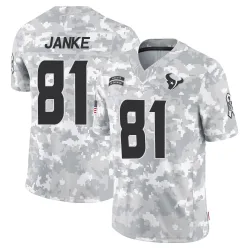 Houston Texans Men's Limited Arctic Camo 2024 Salute to Service Jersey (81 Jaxon Janke)