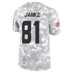 Houston Texans Men's Limited Arctic Camo 2024 Salute to Service Jersey (81 Jaxon Janke)