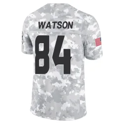 Houston Texans Men's Limited Arctic Camo 2024 Salute to Service Jersey (84 Justin Watson)