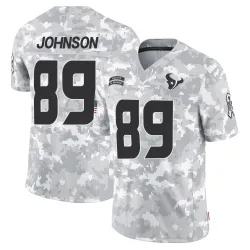 Houston Texans Men's Limited Arctic Camo 2024 Salute to Service Jersey (89 Xavier Johnson)