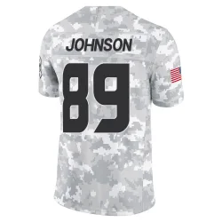 Houston Texans Men's Limited Arctic Camo 2024 Salute to Service Jersey (89 Xavier Johnson)