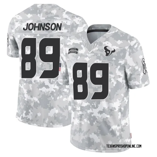 Houston Texans Men's Limited Arctic Camo 2024 Salute to Service Jersey (89 Xavier Johnson)