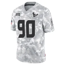Houston Texans Men's Limited Arctic Camo 2024 Salute to Service Jersey (90 Sheldon Rankins)