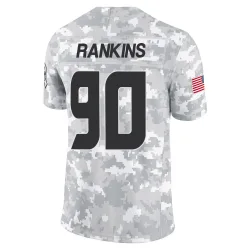Houston Texans Men's Limited Arctic Camo 2024 Salute to Service Jersey (90 Sheldon Rankins)