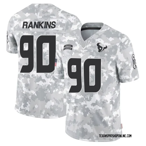 Houston Texans Men's Limited Arctic Camo 2024 Salute to Service Jersey (90 Sheldon Rankins)