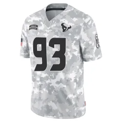 Houston Texans Men's Limited Arctic Camo 2024 Salute to Service Jersey (93 Kurt Hinish)