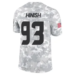 Houston Texans Men's Limited Arctic Camo 2024 Salute to Service Jersey (93 Kurt Hinish)