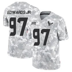 Houston Texans Men's Limited Arctic Camo 2024 Salute to Service Jersey (97 Mario Edwards Jr.)