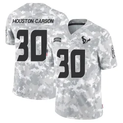 Houston Texans Men's Limited Arctic Camo DeAndre -Carson 2024 Salute to Service Jersey (30 DeAndre Houston-Carson)