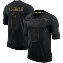Houston Texans Men's Limited Black 2020 Salute To Service Jersey (0 Azeez Al-Shaair)