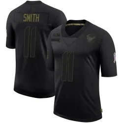 Houston Texans Men's Limited Black 2020 Salute To Service Jersey (11 Tremon Smith)