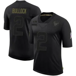 Houston Texans Men's Limited Black 2020 Salute To Service Jersey (2 Calen Bullock)