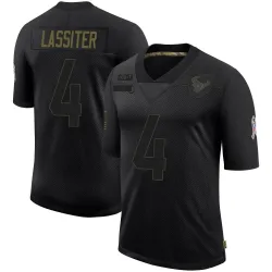 Houston Texans Men's Limited Black 2020 Salute To Service Jersey (4 Kamari Lassiter)