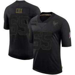 Houston Texans Men's Limited Black 2020 Salute To Service Jersey (65 Eli Cox)