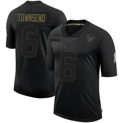 Houston Texans Men's Limited Black 2020 Salute To Service Jersey (6 Tommy Townsend)