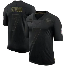 Houston Texans Men's Limited Black 2020 Salute To Service Jersey (7 C.J. Stroud)
