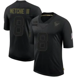 Houston Texans Men's Limited Black 2020 Salute To Service Jersey (8 John Metchie III)
