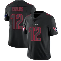Houston Texans Men's Limited Black Impact Jersey (12 Nico Collins)