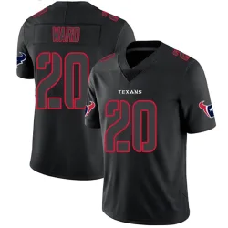 Houston Texans Men's Limited Black Impact Jersey (20 Jimmie Ward)