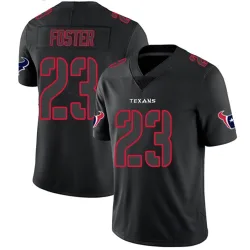 Houston Texans Men's Limited Black Impact Jersey (23 Arian Foster)