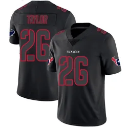 Houston Texans Men's Limited Black Impact Jersey (26 J.J. Taylor)