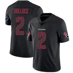 Houston Texans Men's Limited Black Impact Jersey (2 Calen Bullock)