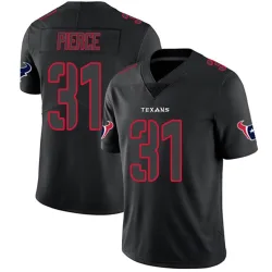 Houston Texans Men's Limited Black Impact Jersey (31 Dameon Pierce)