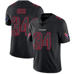 Houston Texans Men's Limited Black Impact Jersey (34 Jaylen Reed)