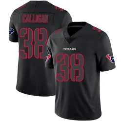 Houston Texans Men's Limited Black Impact Jersey (38 Keydrain Calligan)